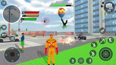 Police Robot Rope Hero Game 3d screenshot3