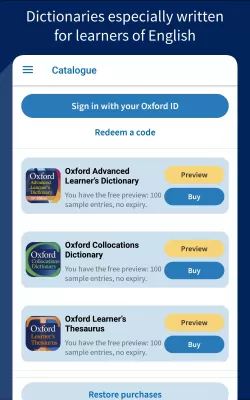Oxford Advanced Learner's Dict screenshot2