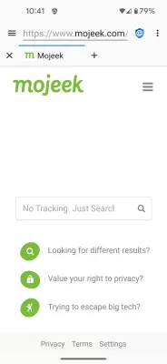 Privacy Browser screenshot3
