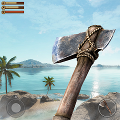 Woodcraft Island Survival Game MOD APK icon
