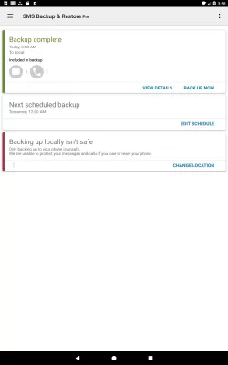 SMS Backup & Restore Pro screenshot3