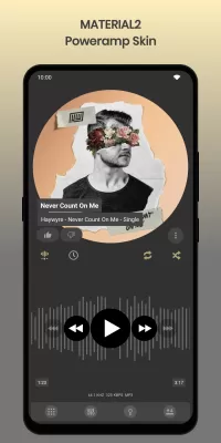 Material2 PowerAmp v3 Skin screenshot4