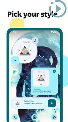 Music Widget Android 12 screenshot3