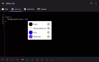 WebCode - html, css, js ide screenshot2