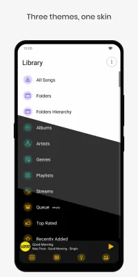 Material2 PowerAmp v3 Skin screenshot3