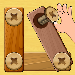 Wood Nuts & Bolts Puzzle MOD APK icon