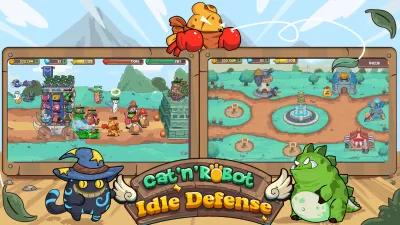 CatnRobot Idle TD: Battle Cat screenshot1