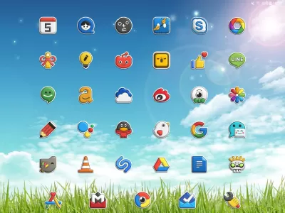 Poppin icon pack screenshot2