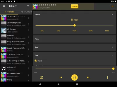 Reverse Music Player screenshot1