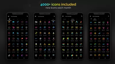 Retro Mode - Icon Pack (Neon) screenshot1