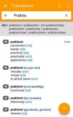 dict.cc+ dictionary screenshot2