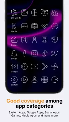 Vera Outline White Icon Pack screenshot4