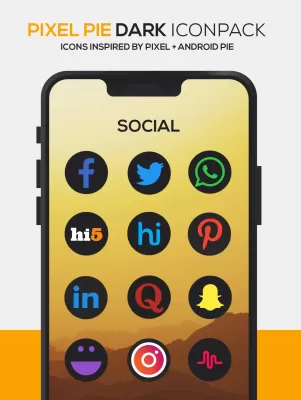 Pixel DARK Icon Pack screenshot3