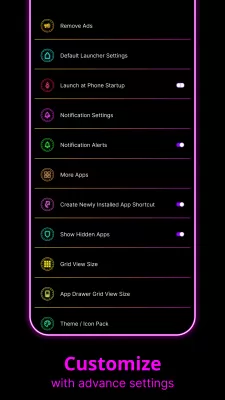Neon Launcher screenshot1