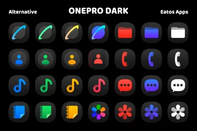 OnePro (Dark) - Icon Pack screenshot4