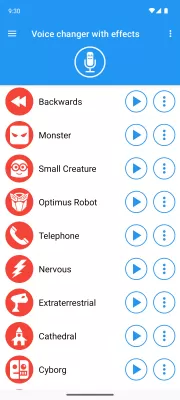 Voice changer with effects screenshot1
