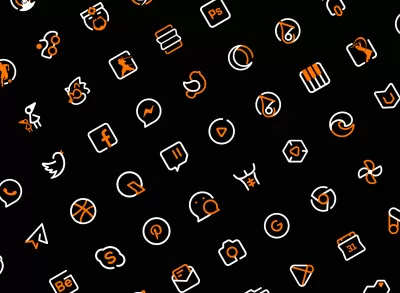 OrangeLine IconPack : LineX screenshot2