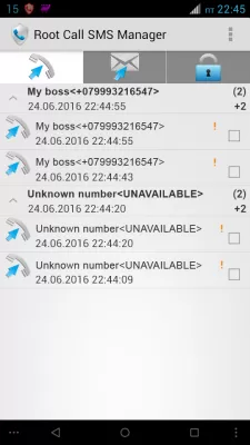 Root Call SMS Manager screenshot2