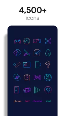 Lines Chroma - Icon Pack screenshot4