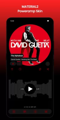 Material2 PowerAmp v3 Skin screenshot1