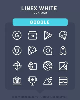 LineX White Icon Pack screenshot3