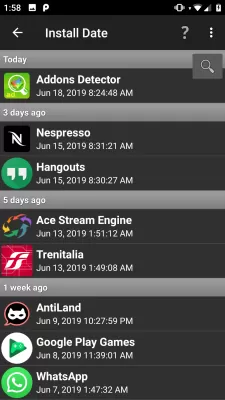Addons Detector screenshot1