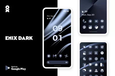 ENIX DARK Icon Pack screenshot1