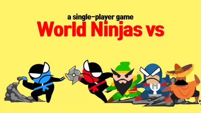 Jumping Ninja Battle 2 Player screenshot2