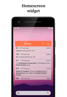 Historical Calendar screenshot1