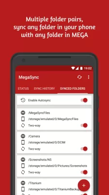 MegaSync screenshot1