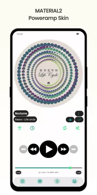 Material2 PowerAmp v3 Skin screenshot2