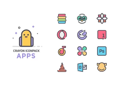Crayon Icon Pack screenshot2