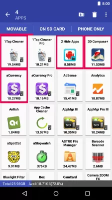 AppMgr Pro III (App 2 SD) screenshot1