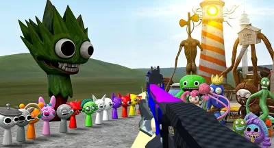 Nextbots In Backrooms: Shooter screenshot1