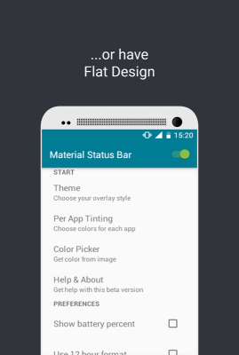 Material Status Bar screenshot2