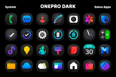 OnePro (Dark) - Icon Pack screenshot2