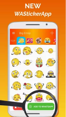 Big Emoji sticker for WhatsApp screenshot1