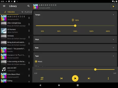Reverse Music Player screenshot3