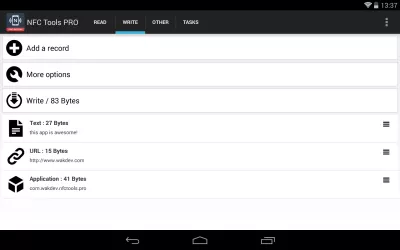 NFC Tools Pro screenshot1