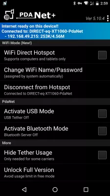 PdaNet+ screenshot3