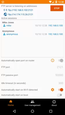 FTP Server - Multiple users screenshot1