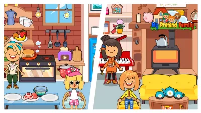 My Pretend Home & Family Town screenshot2