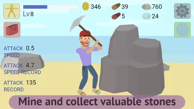 Mining Clicker: Axe and Hammer screenshot2
