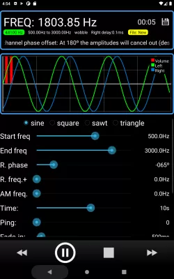 Frequency Sound Generator screenshot2