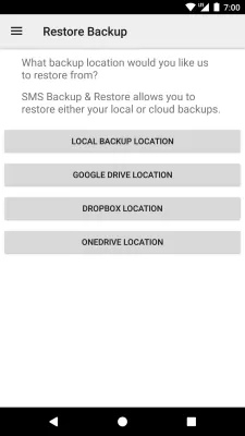 SMS Backup & Restore Pro screenshot1