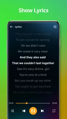 Music player screenshot1