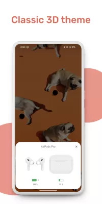 MaterialPods: AirPods battery screenshot1