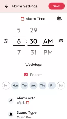 Simple Alarm Clock+Night Clock screenshot2