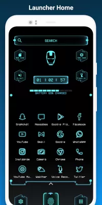 Neo Launcher Hyperion Scifi screenshot1