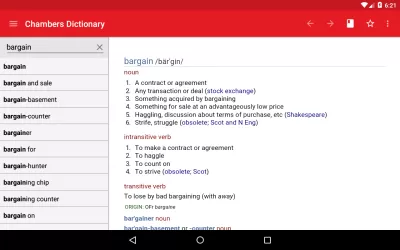Chambers Dictionary screenshot2